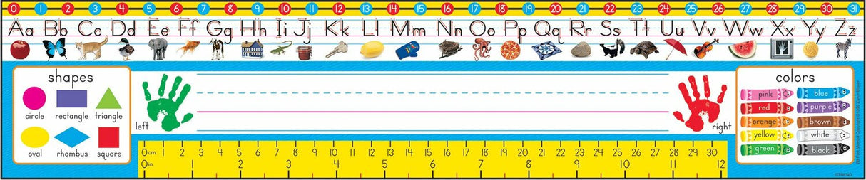 Prek-1 Zaner-Bloser Desk Toppers Reference Name Plates, 36 Ct