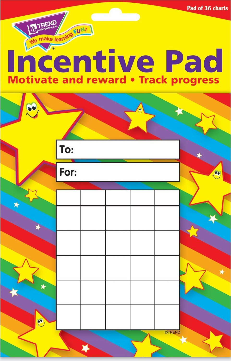 Stars Incentive Pad, 36 Sheets