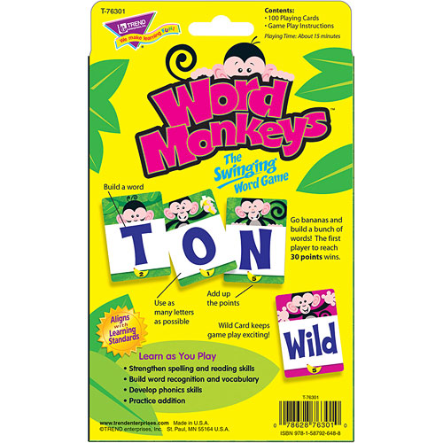 Word Monkeys Learning Game