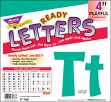 Teal 4" Playful Combo Ready Letters