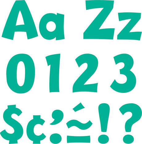 Teal 4" Playful Combo Ready Letters