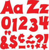 Red 4" Friendly Combo Ready Letters