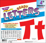 Red 4" Friendly Combo Ready Letters