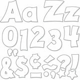 White 4" Friendly Combo Ready Letters