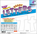 White 4" Friendly Combo Ready Letters