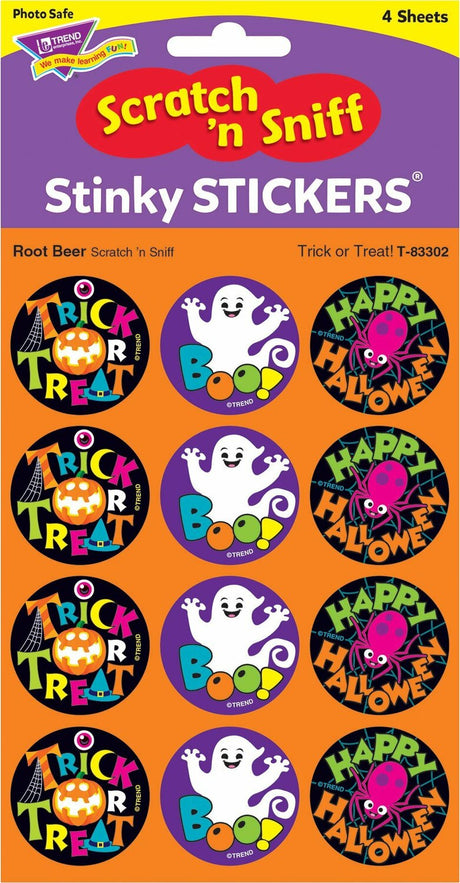 Trick Or Treat!/ Root Beer Stinky Stickers, 48 Ct