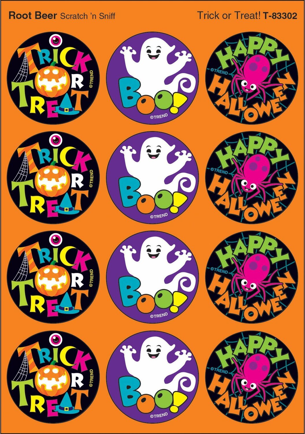 Trick Or Treat!/ Root Beer Stinky Stickers, 48 Ct