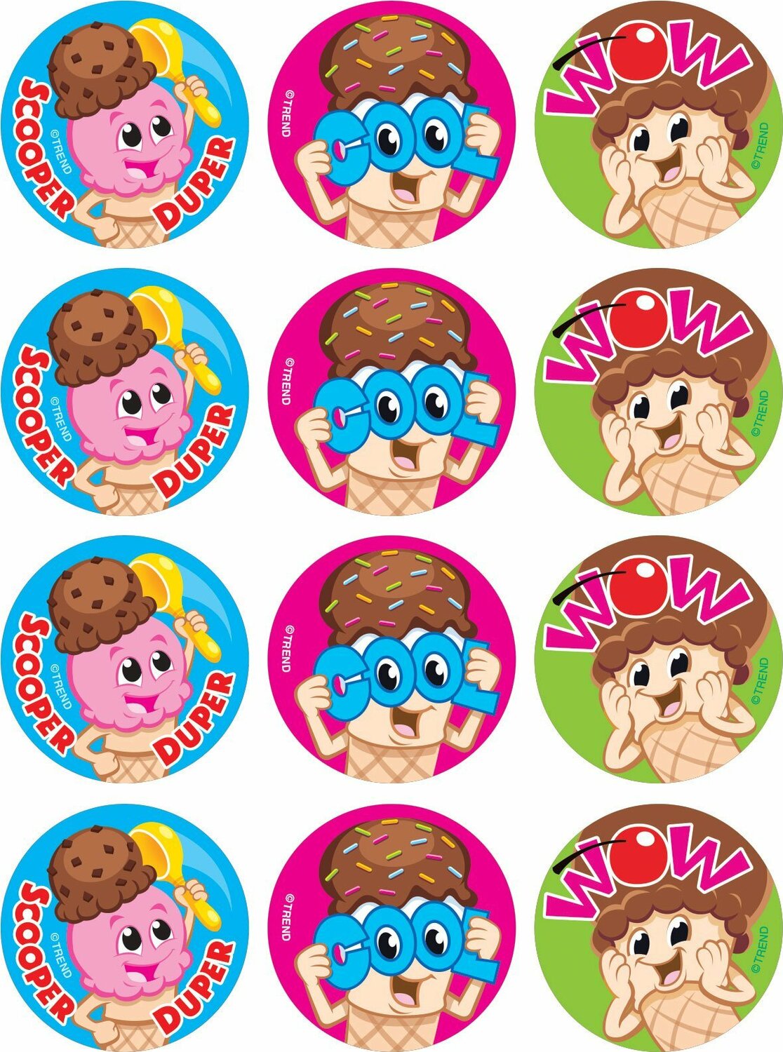 Scoop Squad/ Chocolate Stinky Stickers, 48 Ct