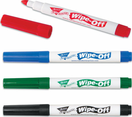 4-pack Standard Colors Wipe-Off Markers