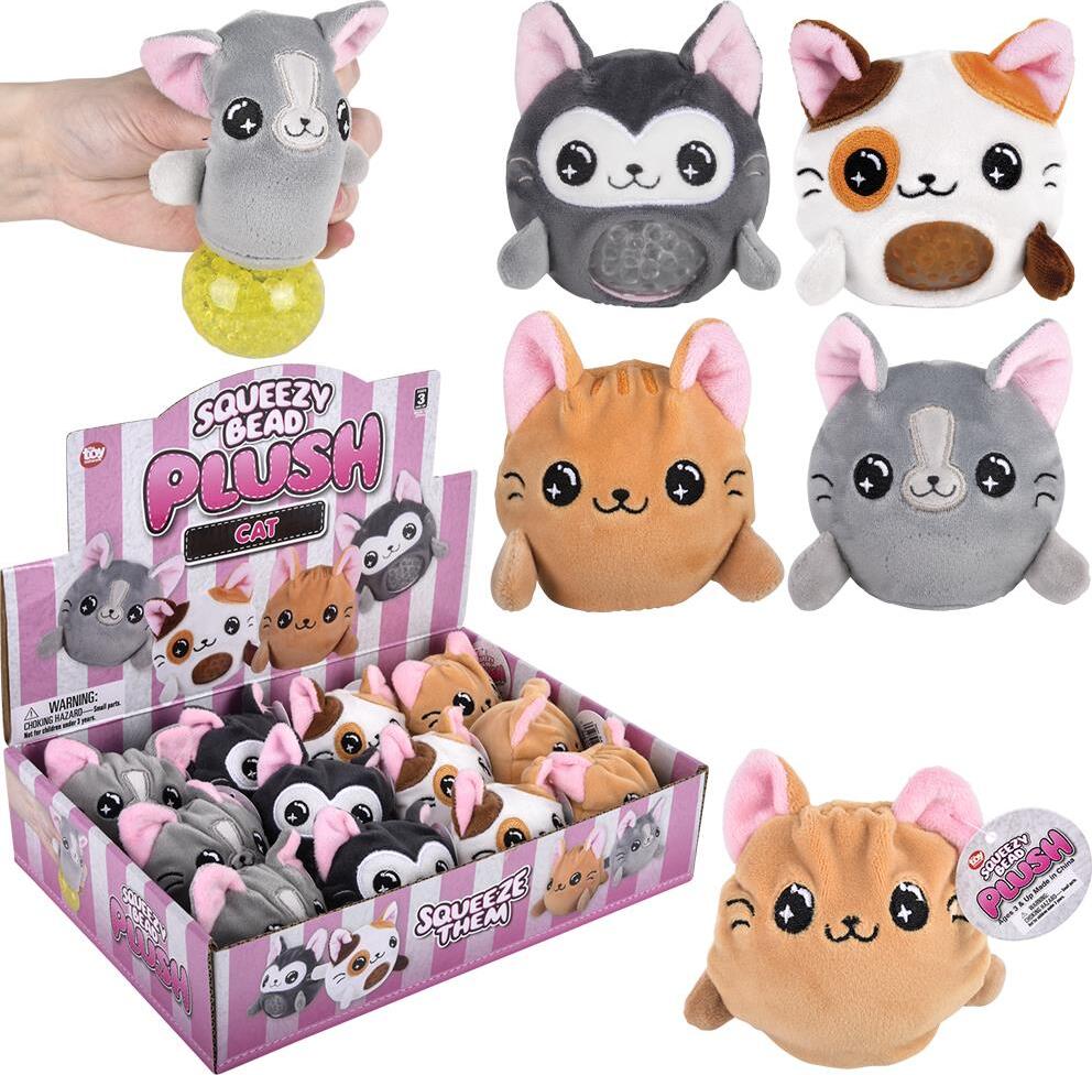 3" Cat Squeezy Bead Plush