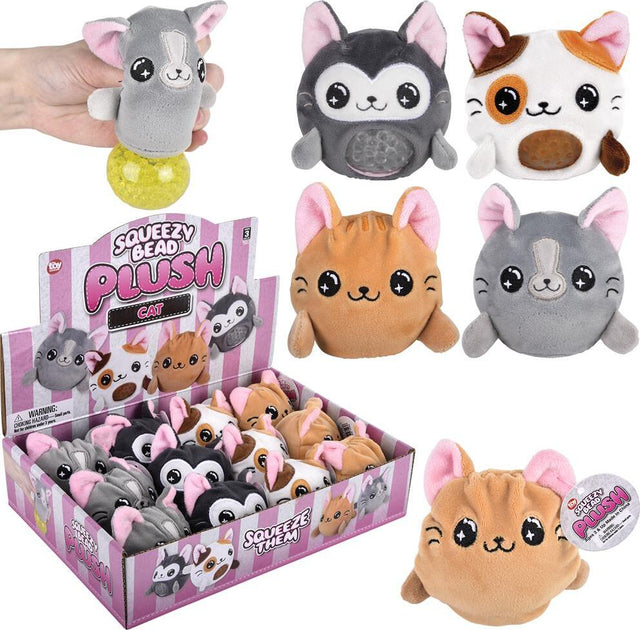 3" Cat Squeezy Bead Plush
