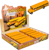 7" Die-cast Pull Back School Bus