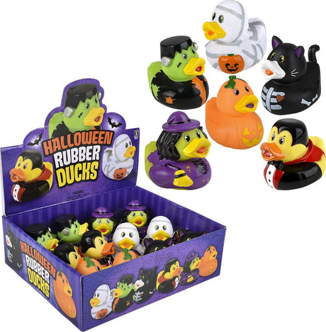 Halloween Rubber Duckies 3.5"  (assortment - sold individually)