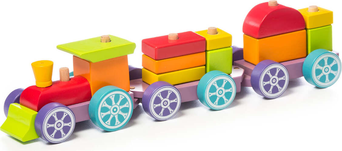 Cubika Wooden Rainbow Express Train