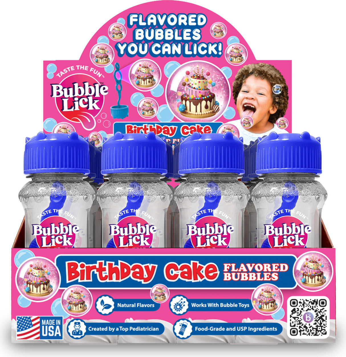 Bubblelick Birthday Cake Flavored Bubbles