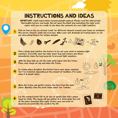 Outdoor Discovery Solar Print Paper Refill Kit