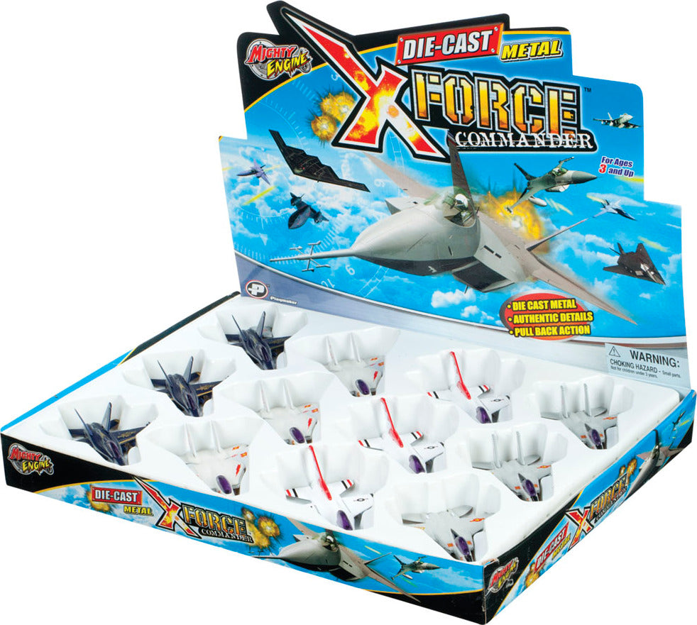 X-FORCE FIGHTER JETS 4.5IN (Assorted Colors)