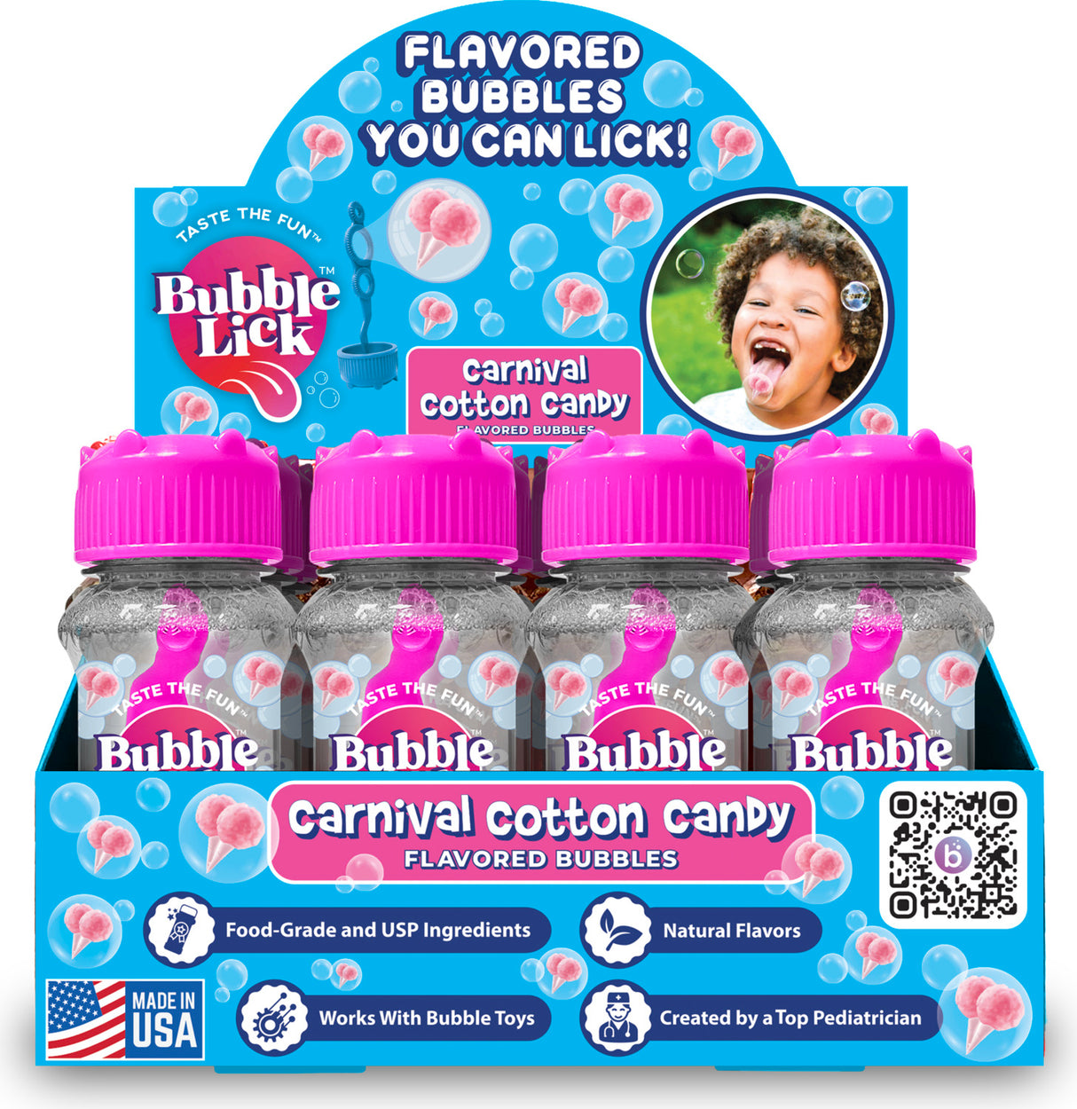BubbleLick Cotton Candy Flavored Bubbles