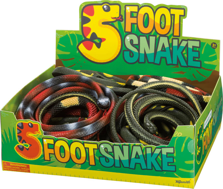 5 Foot Snake (Assorted Colors)