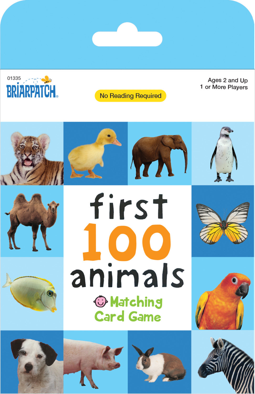 First 100 Animals Matching Card Game