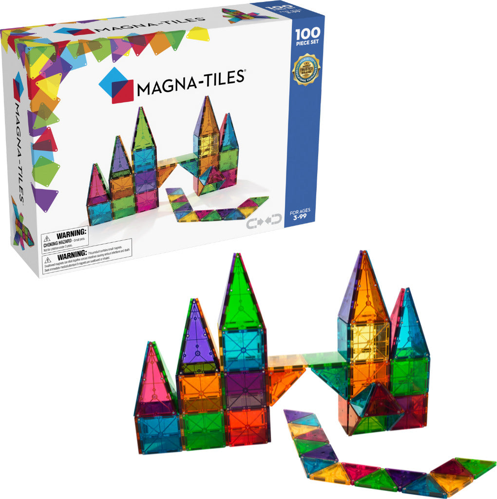 Magna-Tiles™ Clear Colors 100 Piece Set