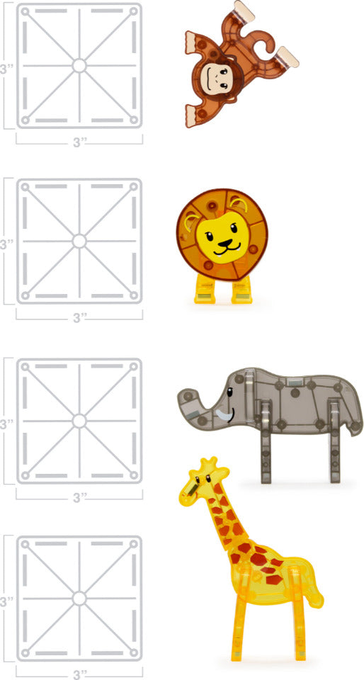 Magna-Tiles Safari Animals 25 Piece Set