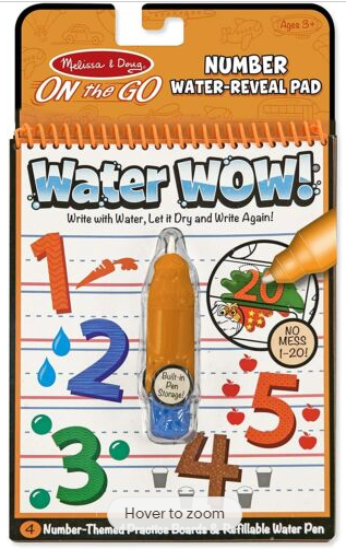 Water Wow! Numbers - On the Go Travel Activity