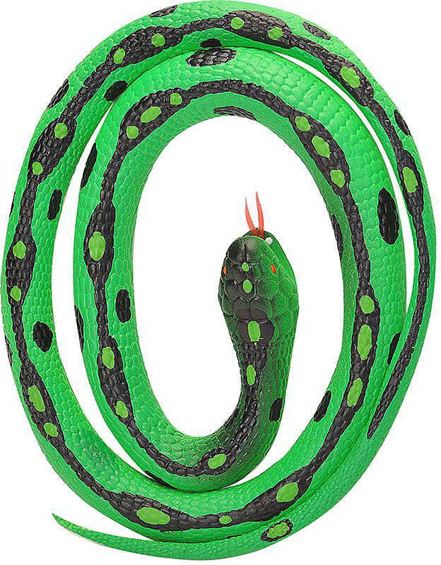 Green Garter Rubber Snake - 46"