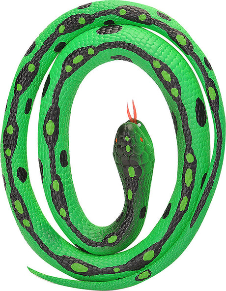 Green Garter Rubber Snake - 46"