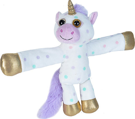 Huggers Polka Dot Unicorn Stuffed Animal - 8"