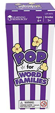 Pop for Word Families Game