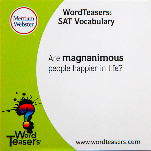 WordTeasers: SAT ACT Vocabulary