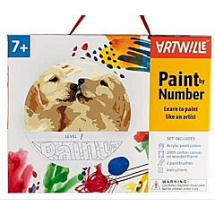 Wise Elk Artwille - Yellow Labs DIY Paint by Numbers